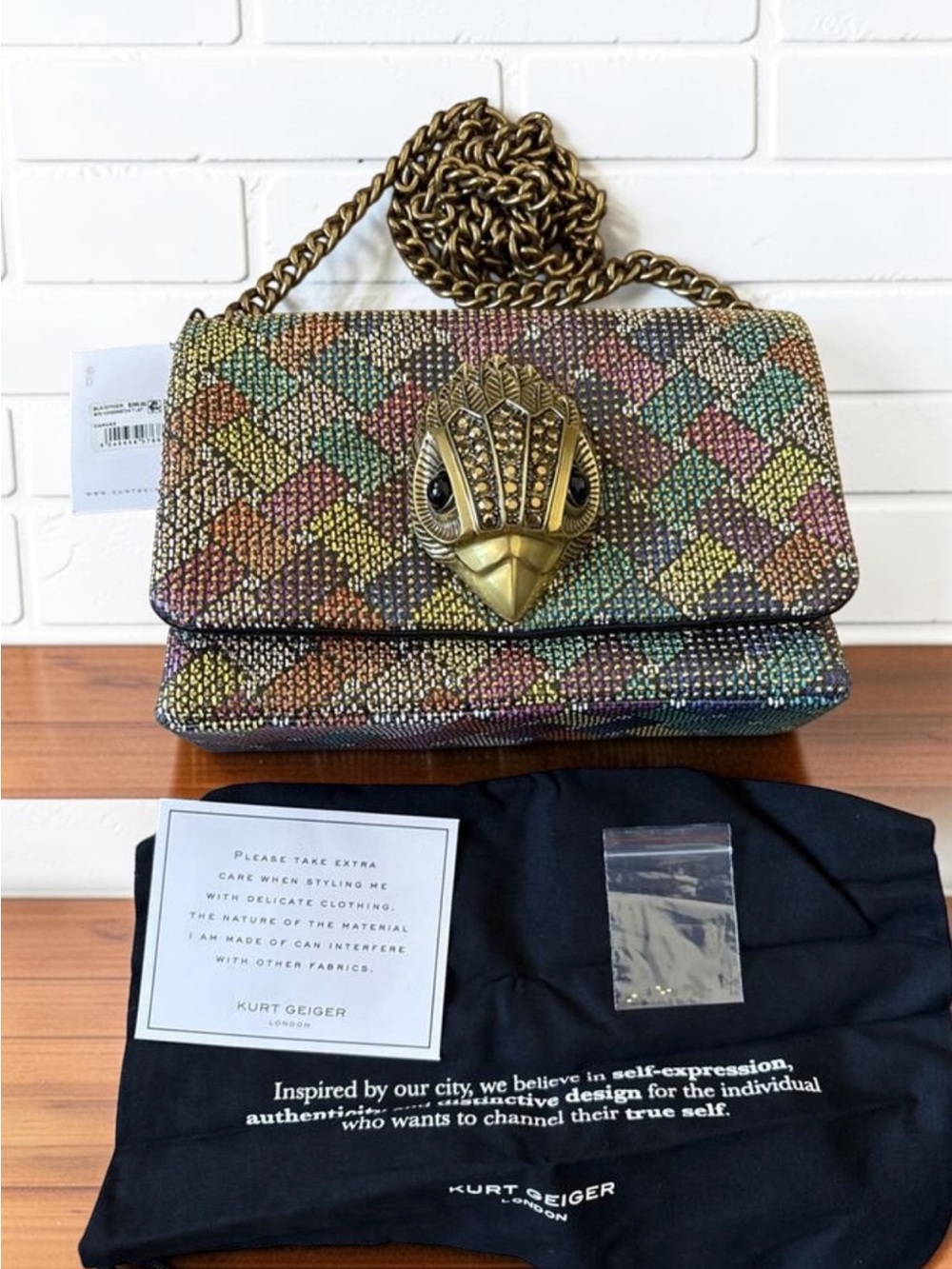 Kurt Geiger Mini Kensington Flap Bag NWT